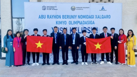 C’bhuh Việt Nam dzoong t’nooi tr’nơớp Olympic Hoá học bha lang k’tiếc Abu Reikhan Beruniy 2023