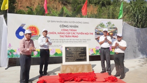 Đông Giang (Quảng Nam): Pa luih cr’noọ bh’rợ pa liêm pamâng 3 c’lâng coh trung tâm chr’hoong, thị trấn Prao