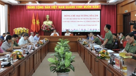 Khua phŭn bruă Tô Lâm mă bruă ti Dak Lak, mđup brei hră pah mni kơ phung duah mă phung ngă măk ƀai 