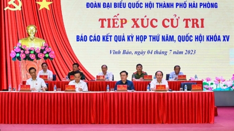 Kruanh Quốc hội Vương Đình Huệ mâp nuĭh ƀon lan ta nkuăl Vĩnh Bảo, nkual ƀon têh Hải Phòng 