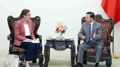 Phó Thủ tướng ồng Trần Hồng Hà wă Kwang atbồ ala măt Mpồl lơh sơnơm dunia (WHO) tàm lơgar Việt Nam mò Angela Pratt