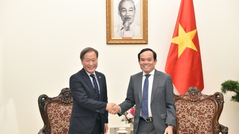 Groi Thủ tướng Trần Lưu Quang vơt Groi Kruanh rđau kan gưl prêh JICA Nhật Bản