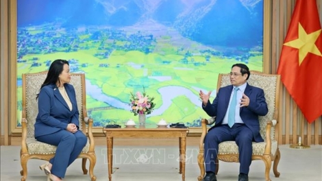 Thủ tướng Phạm Minh Chính sơng khŭl kuan chư̆k păng bơngai mơdro sa ƀang California 