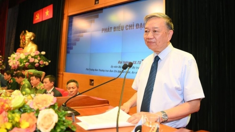 Kơdră tơm vei lăng Kŏng an Tô Lâm vang truh Hop akŏm bơngai tang măt lơ̆m teh đak Khŭl jang vei lăng sơđơ̆ng mạng teh đak ‘măng mă mônh