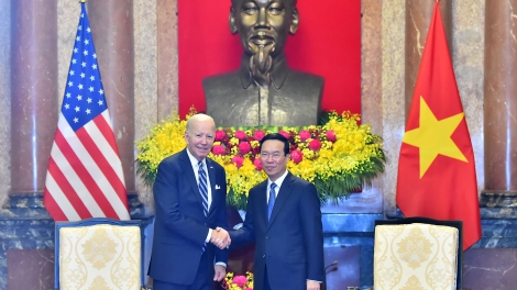 Chủ tịch nước Võ Văn Thưởng t’pâh Tổng thống Hoa Kỳ Joe Biden