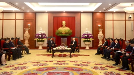  Khua gĭt gai Đảng Nguyễn Phú Trọng tŭ drông Khua êpul blŭ hrăm hŏng tač êngao gưl dlông Đảng cộng sản China