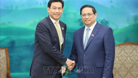 Khua dêh čar ơi Phạm Minh Chính tŭ jum Kơ-iăng khua dêh čar, Khua ding jum pơtom hiăp Thai Lan