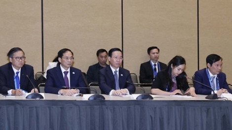 Chủ tịch nước Võ Văn Thưởng prá xay lâng Liên minh Doanh nghiệp Hoa Kỳ - APEC