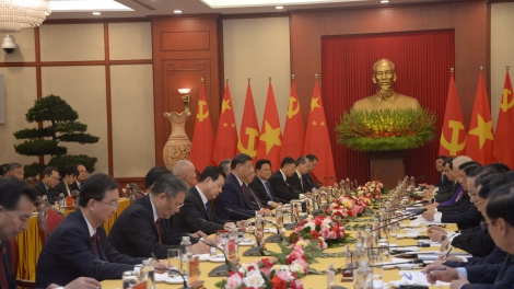 Tổng Bí thư Nguyễn Phú Trọng ƀĭt joet ƀư wơt Tổng Bí thư, Kruanh dak Trung Quốc Tập Cận Bình 