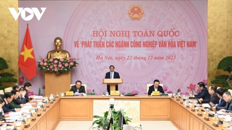 Thủ tướng Phạm Minh Chính k’đhâng xay Hội nghị prang k’tiếc k’ruung ooy xa nay Pa dưr zập Ngành công nghiệp Văn hoá Việt Nam