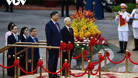 Tổng Bí thư Nguyễn Phú Trọng k’đhợơng bhrợ bhiệc bhan hơnh déh Tổng Bí thư, Chủ tịch Trung Quốc Tập Cận Bình