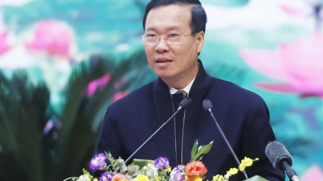 Khua mir sir Võ Văn Thưởng git gai jơnum tum pơƀut 5 thun ngă tui Tơlơi pơtrun mrô 35 mơ̆ng Ding jum kơđi čar