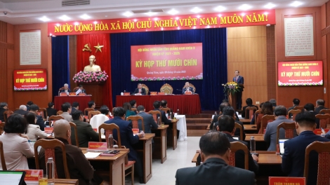 HĐND tỉnh Quảng Nam pay tín nhiệm lâng 28 manứih k’đhơợng bhrợ bh’rợ âng HĐND tỉnh k’đươi