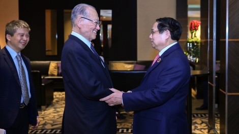 Thủ tướng Phạm Minh Chính pah kan đah Hội đồng ntrŭt dăng nau tâm nchră nau ƀon lan Nhật Bản