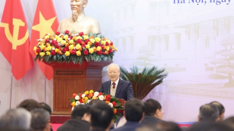 Tổng Bí thư Nguyễn Phú Trọng râng n’hanh ntoh ngơi ta rơh rƀŭn nchră tâm rnglăp nchră nău bah dih rơh tal 32  