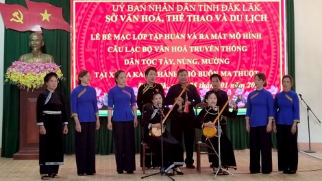 Dak Lak: Hnê khôi túa lĕm tro vâi krâ nah mâu hdroâng kuăn ngo Tày, Nùng, Mường