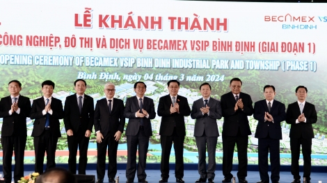 Kruanh Quốc hội râng nau ƀư leo sa nkra rơh I, Khu công nghiệp, đô thị ndrel nau kan Becamex VSIP Bình Định