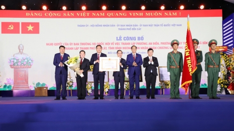 Phó Củ tịc Quốk hội tus bal pơrjum yal crơng gơs ƀòn dờng Bến Cát, càr Bình Dương