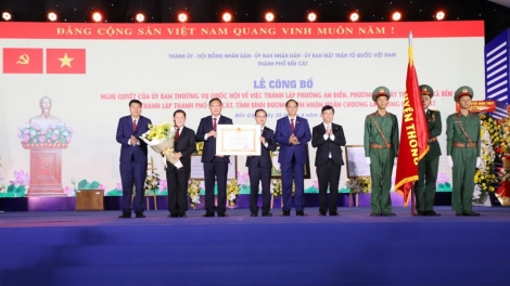          Groi kruanh Quốc hội râng rơh mbơh njêng nkuăl ƀon têh Bến Cát, Bình Dương.