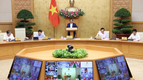 Thủ tướng Phạm Minh Chính ƀư tơm rơh hop Chính phủ way ăp khay khay 3/2024