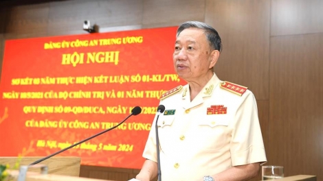 Bộ Công an Sơ kết 3 năm tĭng ƀư n’glôch jêh mbrô 01 bah Bộ Chính trị mpeh ntrôl dăng kơt nti ƀư tĭng nău Wa