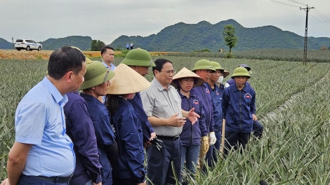 Thủ tướng Phạm Minh Chính năm hơpong, pơm jang tơ̆ Ninh Bình 