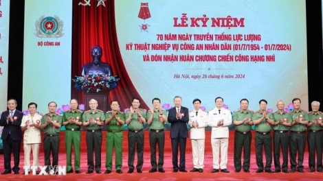 Kruanh dak râng Lễ nkah ndray 70 năm nar way ơm mpôl kan Kỹ thuật nghiệp vụ Công an ƀon lan