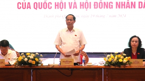 Groi Kruanh Quốc hội Trần Quang Phương pah kan đah Rnâng kan HĐND 10 n’gor, nkuăl ƀon têh miền Trung, Tây Nguyên