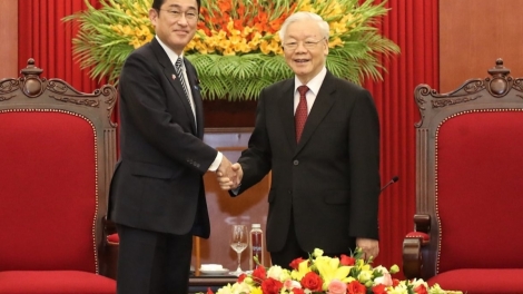 Sră ƀăo lơgar Nhờk jờng rơ dà kơl hề bơh Tổng Ƀí thư ồng Nguyễn Phú Trọng dê  