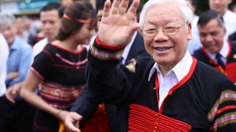 Tổng bí thư Nguyễn Phú Trọng-nuĭh leo kan ntoh lư tâm ăp ntrong kan văn hóa.