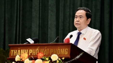 Pôa Trần Thanh Mẫn, Kăn xiâm hnê ngăn Kuô̆k hô̆i veăng hôp a Hneăng hôp má 18, Hô̆i đong hnê ngăn Pơlê kong kân Hải Phòng