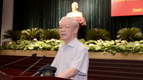 Khua gĭt gai Đảng Nguyễn Phú Trọng lui kơ mnuih ƀuôn sang, lĭng kahan kluôm lăn čar klei ênguôt hnĭng amâo mâo knhal 