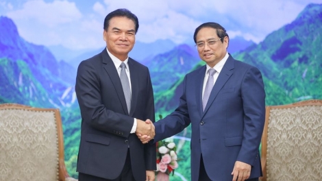 Khua knŭk kna Phạm Minh Chính drông Khua  Phŭn bruă hdră êlan leh anăn duh bi liê Lào  