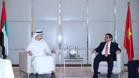 Thủ tướng Phạm Minh Chính wơt kruanh ƀĭt joet Ntŭk prăk kaih Dubai