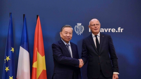 Tổng Bí thư, Kruanh dak Tô Lâm pah kan đah nkuăl ƀon têh Le Havre, CH Pháp