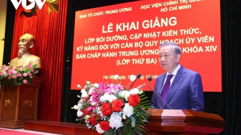 TỔNG BÍ THƯ, CHỦ TỊCH NƯỚC PẤH TƠỢP BHRỢ LỚP BỒI DƯỠNG CÁN BỘ QUY HOẠCH UỶ VIÊN TRUNG ƯƠNG ĐẢNG KHOÁ 14