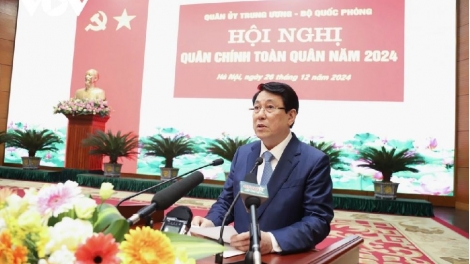 Kruanh dak Lương Cường râng rơh rƀŭn nchră Quân chính lam tahen năm 2024.