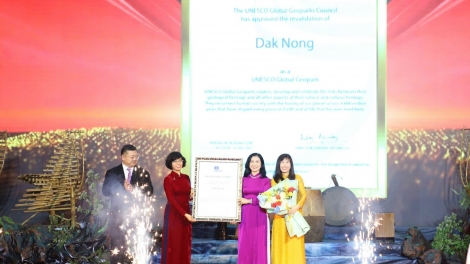 Dak Nông wơt dơn săk ntơ Công viên địa chất lam ntŭr neh UNESCO tâl 2