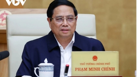 Thủ tướng ồng Phạm Minh Chính còp ngan ngồn lơgar Lào 