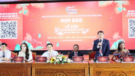 Dak Lak ƀư hop báo Lễ hội cà phê Buôn Ma Thuột tâl 9