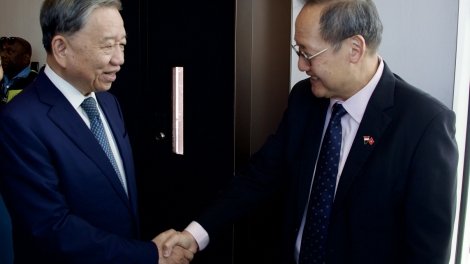 Pôa Tô Lâm, Kăn xiâm pơkuâ hnê cheăng Đảng lăm pôu Kŏng hoa Singapore