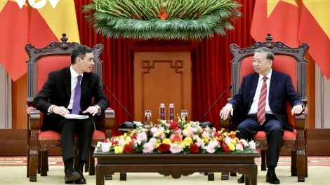 Pôa Tô Lâm, Kăn xiâm pơkuâ hnê ngăn Đảng tơdah Ngế pro xiâm Pơtáu kong têa Tây Ban Nha