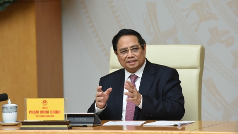 Khua dêh čar ơi Phạm Minh Chính git gai jơnum tal 3 hăng hơdôm ding jum, anom bruă kơ lăi pơthâo tơlơi glăk hơmâo hăng hơdră pơgang hơdră mă jia mơ̆ng dêh čar Mi 