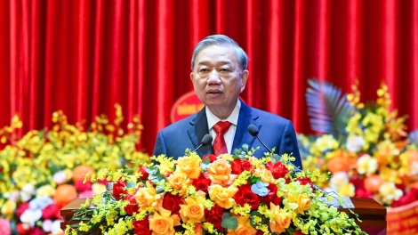 Tổng Ƀí thư ồng Tô Lâm tus bal Pơrjum dờng cau ala mat Đảng ƀộ ală anih lơh broă Đảng dà lơgar dơ̆ 1