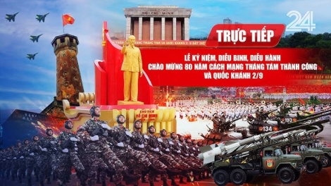 TRỰC TIẾP: Lễ diễu binh, diễu hành kỷ niệm 80 năm Quốc khánh 2/9 ở Quảng trường Ba Đình 