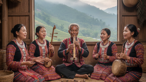 Sang  bơhiàn ờ niam bau kòn