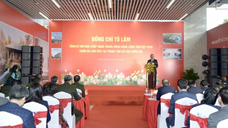 Tổng Bí thư Tô Lâm pah kan đah Ntŭk rgum mât prăp nău lư gưl neh dak mbrô 1