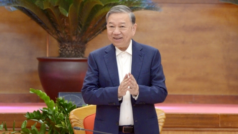 Tổng Bí thư Tô Lâm pơgơ̆r jang bơ̆ jang hăm Khul kơdră chĕp kơ̆l Đảng ƀô̆ dêh char Quảng Ninh