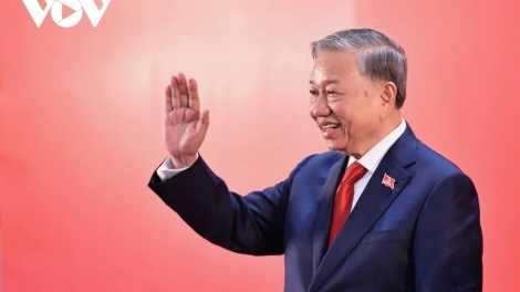 TỔNG BÍ THƯ TÔ LÂM K’ĐHƠỢNG BHRỢ HỌP BÁO QUỐC TẾ XAY MOON ĐĂH BH’NƠƠN BH’RỢ ĐẠI HỘI 14