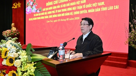 Kơdră chĕp pơgơ̆r Teh đak Lương Cường năm ngôi hmach Têt Đảng ƀô̆, khul kơdră chĕp pơgơ̆r, kon pơlei dêh char Lào Cai